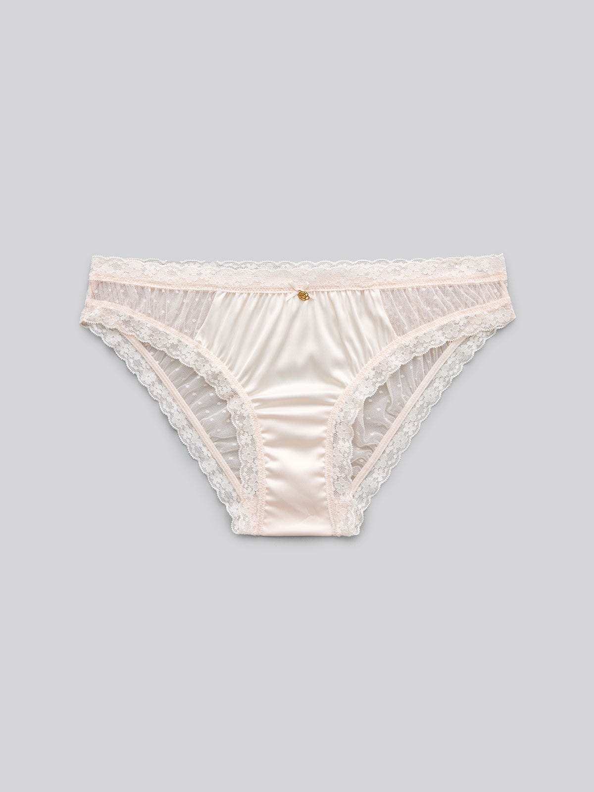 LESLEY SOLID, Satin Bikini Brief - 8s6-sheerpink