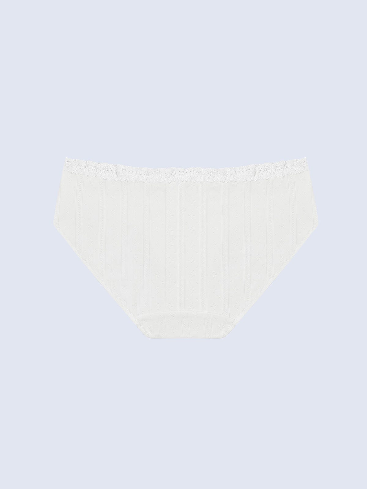 SELINA SOLID, Undyed Cotton Hipster Panty - 8S6-OffWhite