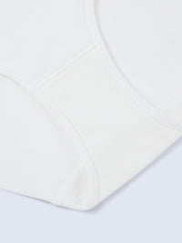 SELINA SOLID, Undyed Cotton Hipster Panty - 8S6-OffWhite