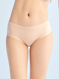 HOWIE SOLID, Cotton Modal Hiphugger Panty - 8F5-Camel