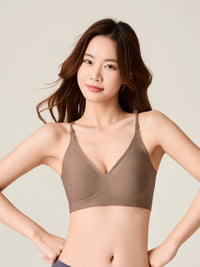 GINGER, Seamless Wireless Medium Pad Bralette - 8f6-sphinx