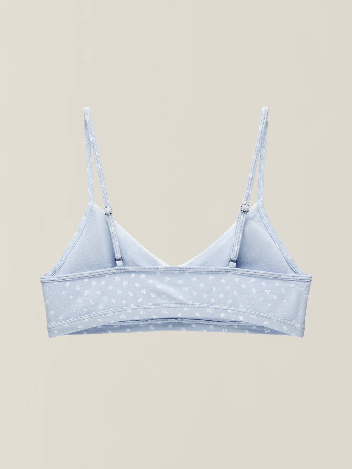 Cotton Light Pad Bralette - 8f6-xenonblue
