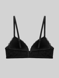 2-Pack Wireless Lace Bra - 8f6-black