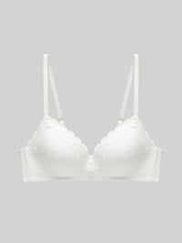 2-Pack Wireless Lace Bra - 8f6-black