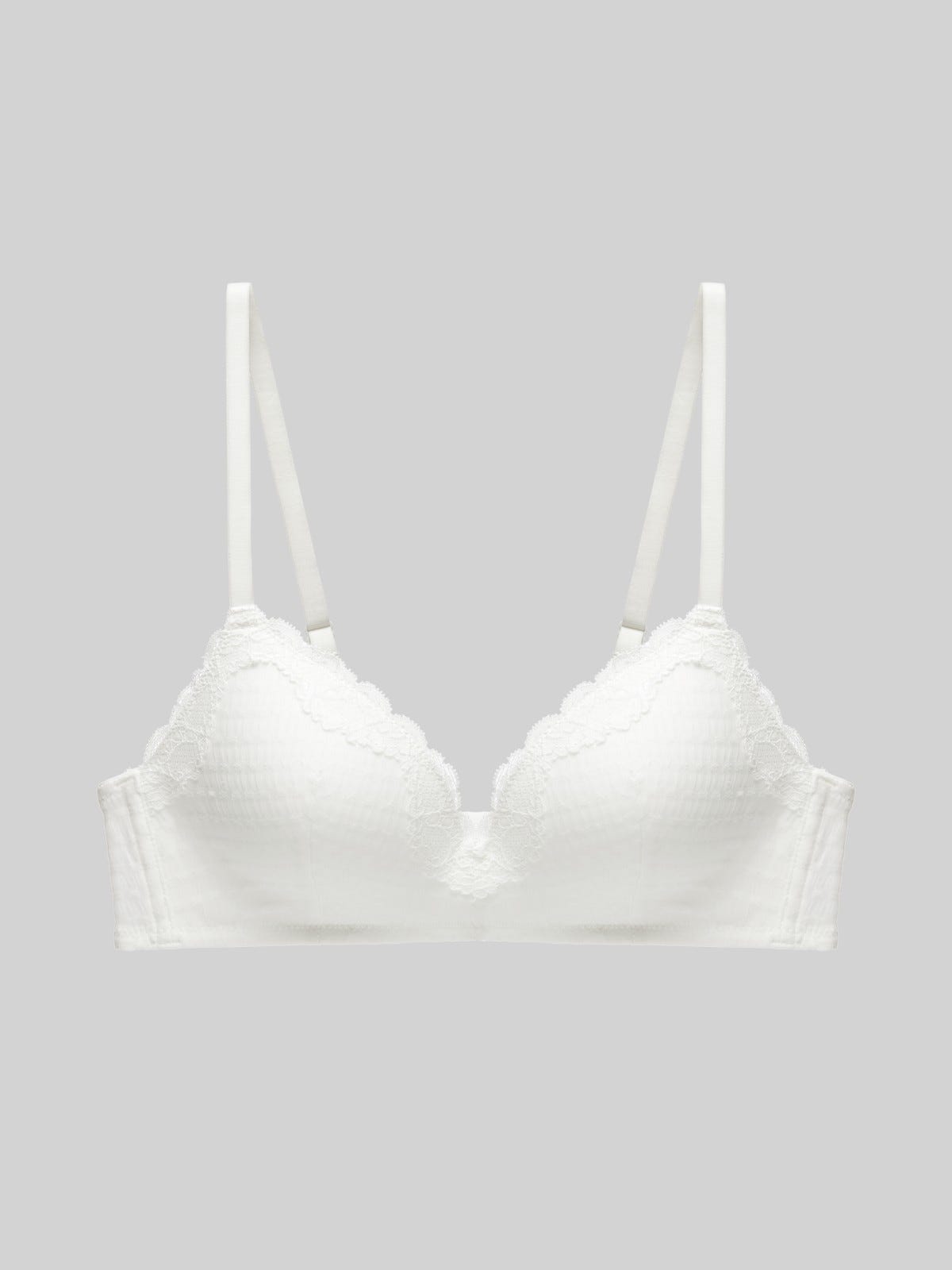 2-Pack Wireless Lace Bra - 8f6-black