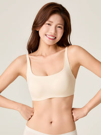 Seamless Light Pad Bralette - 8f6-coconutwhite