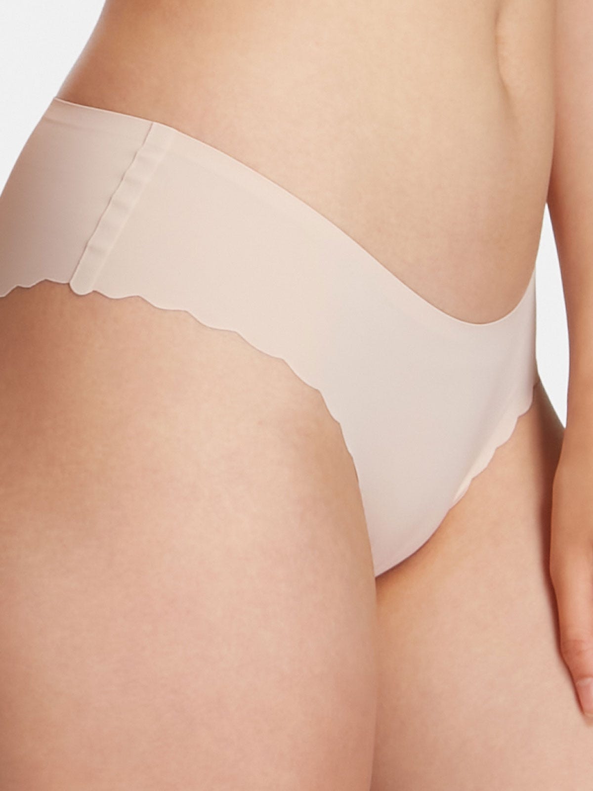 SAZ SOLID, Seamless Hipster Panty - 8f6-champagne