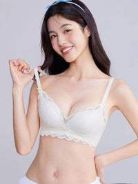 NINI, Super Boost Push-Up Lace Wireless Bra - 8s6-offwhite