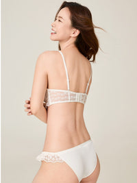 Medium Pad Lace Bralette - 8s6-offwhite