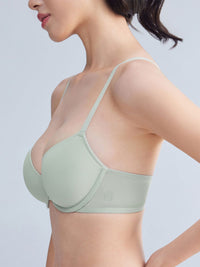 CHLORIS, Seamless Light Pad Demi Bra - 8S6-Mercury