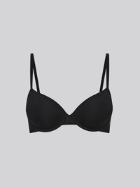 CHLORIS, Seamless Light Pad Demi Bra - 8S6-Black