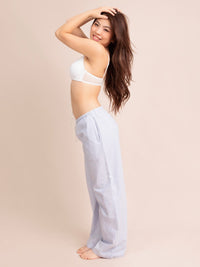 AILIE, Wireless Lace Light Pad Triangle Bra - 8S6-OffWhite