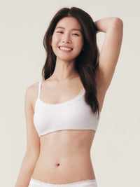 CABRERA, Cotton Bralette - 8f6-offwhite