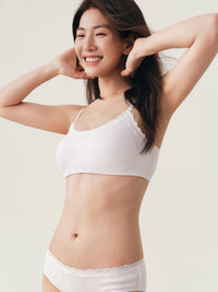 CABRERA, Cotton Bralette - 8f6-offwhite
