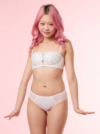 SONDRA, Multiway Strap Wired Lace Bra - 8S6-OffWhite
