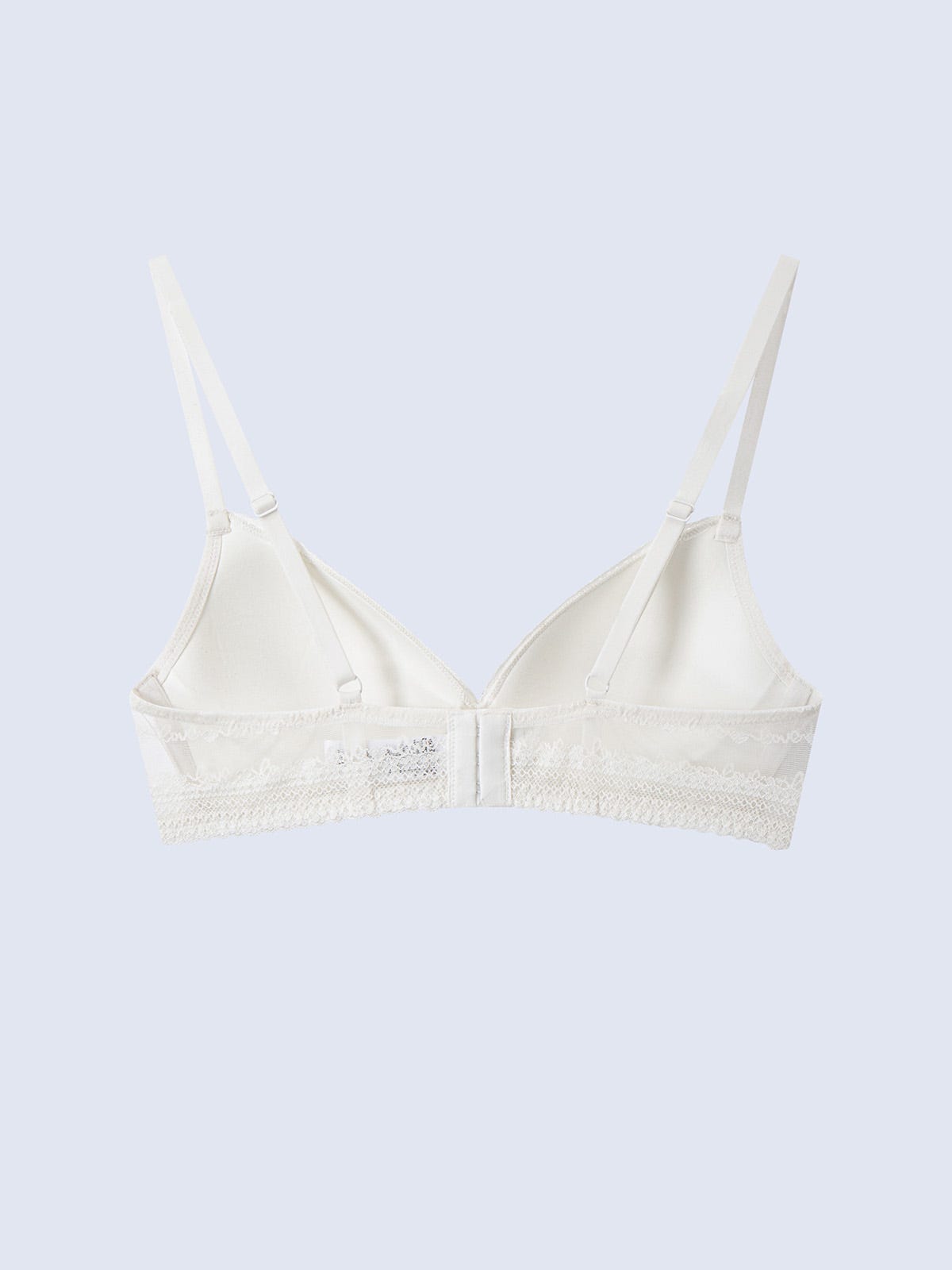 LOVIE, Wireless Light Pad Lace Bra - 8f6-offwhite