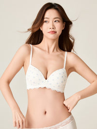 Wireless Light Pad Cotton Bra - 8s6-offwhite