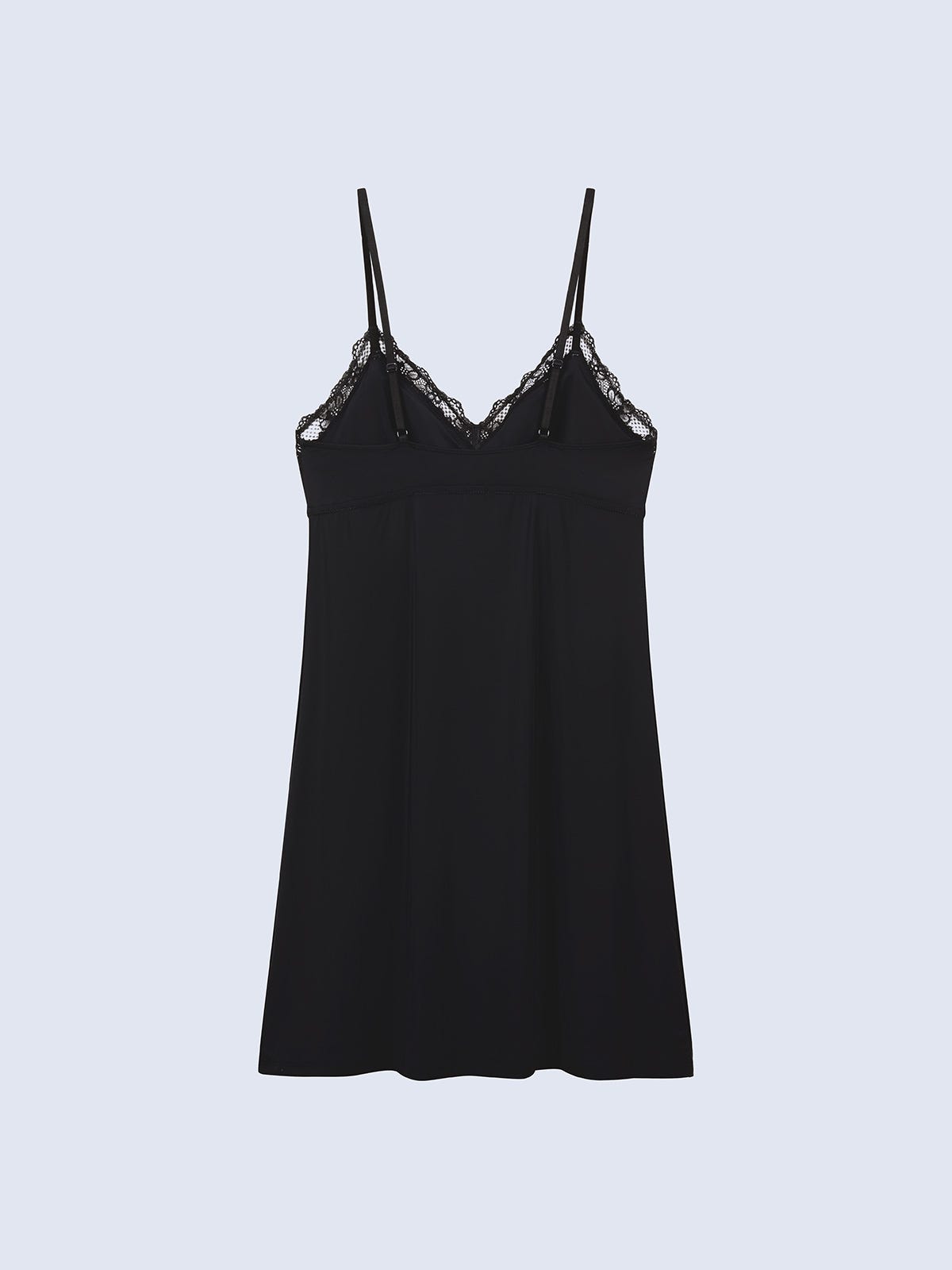 KRISTY, Padded Slip Dress - 8f6-black
