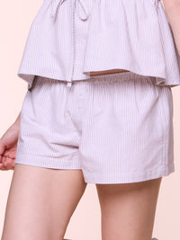 ADDY, Striped Shorts - 8f6-wetweather