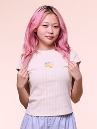 MALAYA, Pointelle Top - 8s6-lemonicing