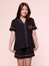 MABELLE S, Modal Pajama Set - 8f6-black