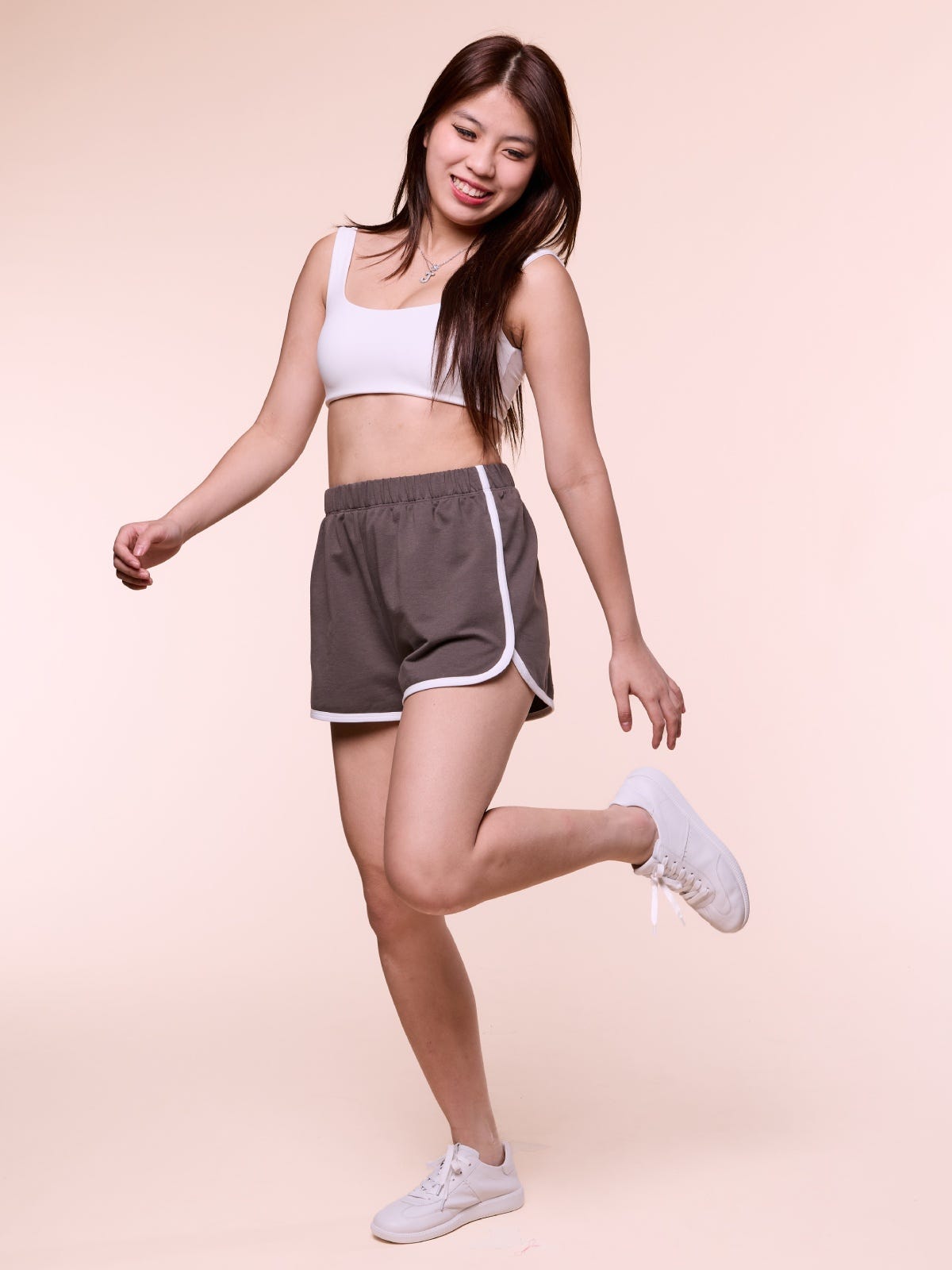 DOLPHIN, Cotton Dolphin Shorts - 8s6-irongate