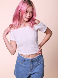 SERENA, Denim Shorts - 8f6-lt.denimblue