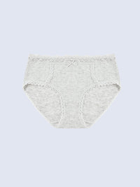 MAJORELLE RIB SOLID, Rib Modal Hiphugger Panty - 8S6-IceGreyMel