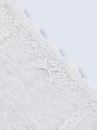 MAJORELLE RIB SOLID, Rib Modal Hiphugger Panty - 8S6-IceGreyMel