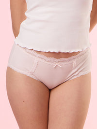 MAJORELLE RIB SOLID, Rib Modal Hiphugger Panty - 8S6-BridalBlush