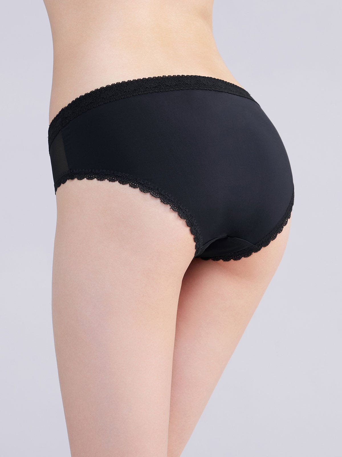 JESSI SOLID, Micro Hipster Panty - 8f6-black