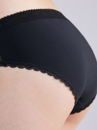 JESSI SOLID, Micro Hipster Panty - 8f6-black