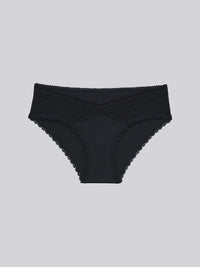 JESSI SOLID, Micro Hipster Panty - 8f6-black