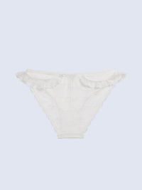 KATHRYN SOLID, Lace Bikini Brief - 8S6-OffWhite