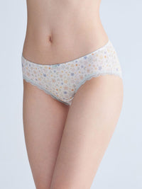 SUN AOP, TENCEL™ Modal Hipster Panty - 8S6-OffWhite