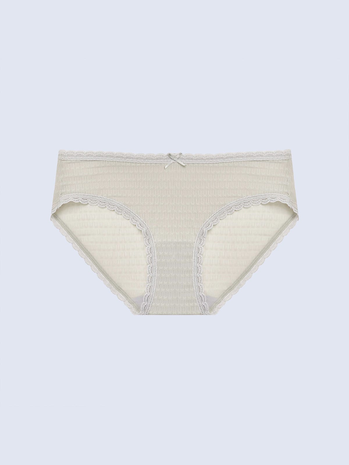 JENNA P SOLID, Texture Lace Hipster Panty - 8S6-Metal