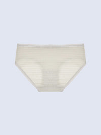 JENNA P SOLID, Texture Lace Hipster Panty - 8S6-Metal