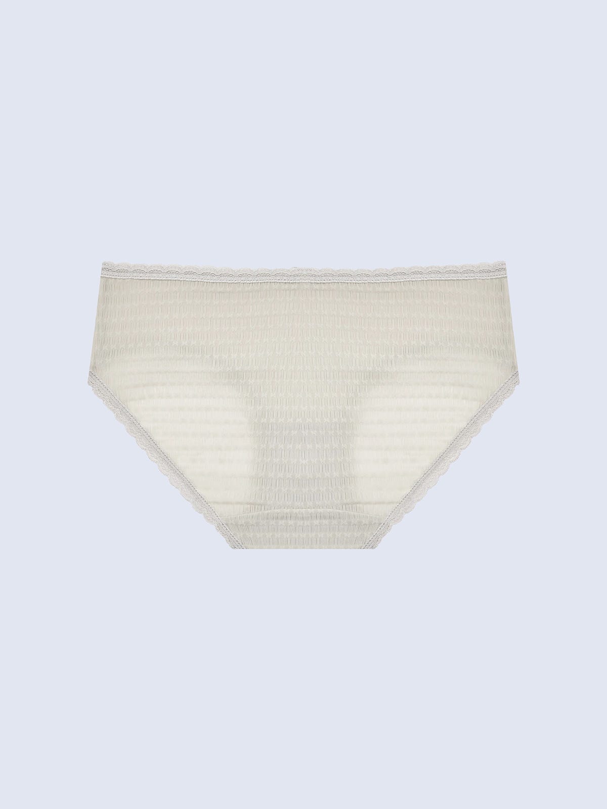 JENNA P SOLID, Texture Lace Hipster Panty - 8S6-Metal