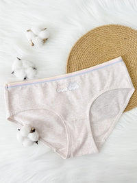 AMBRE PMP, Cotton Hipster Panty - 8S6-AlmondBeigeMel