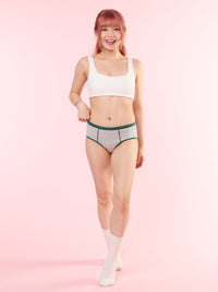 SWEENEY PMP, Cotton Hiphugger Panty - 8S6-IceGreyMel