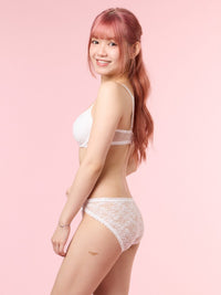 LEOMIE P SOLID, Lace Hipster Panty - 8f6-offwhite