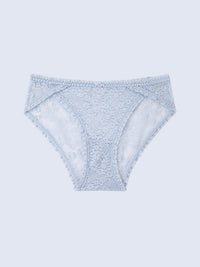 LEOMIE P SOLID, Lace Hipster Panty - 8f6-clearlightblue