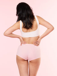 SAMANTA SOLID, Cotton Shorty Panty - 8S6-ParfaitPink