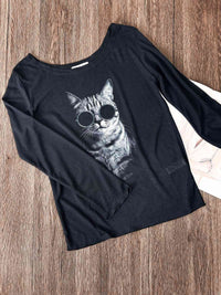 WREN , Off-shoulder Tee - 8S6-Black