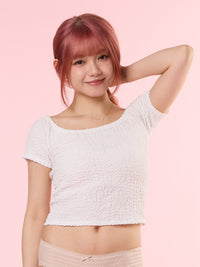 RHEA, Off Shoulder Top - 8S6-OffWhite