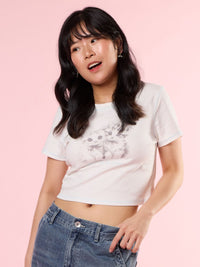 ALESSIA, Graphic Tee - 8S6-OffWhite