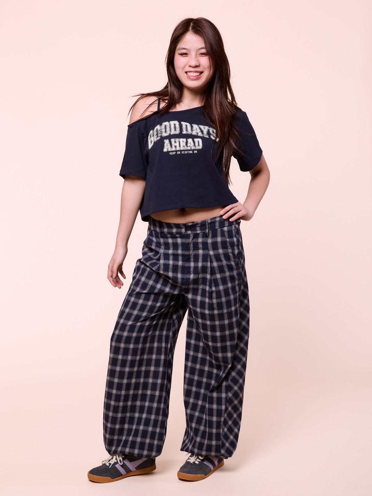 LOTTIE, One Shoulder Tee - 8f6-eveningblue