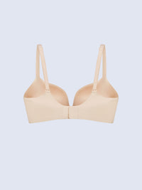 POLLIBIA, Seamelss Wireless Medium Pad Triangle Bra - 8f6-champagne