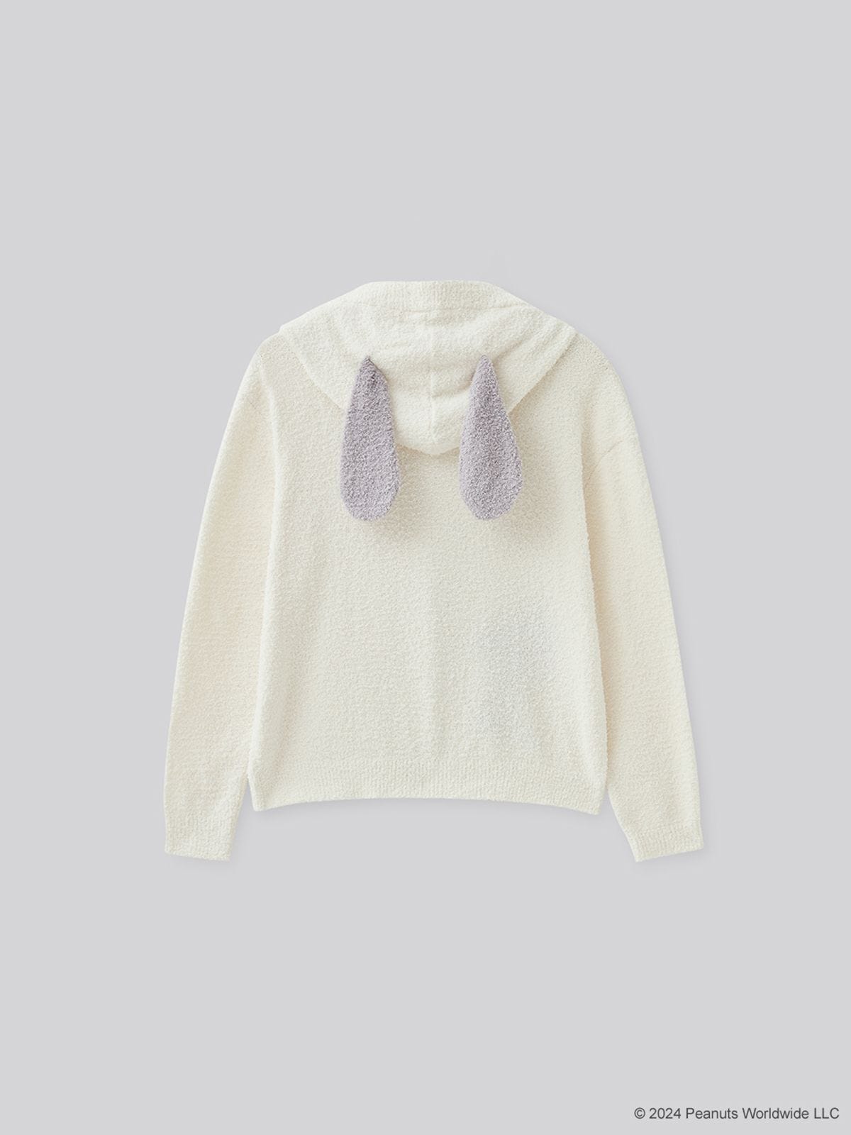 Snoopy Collection, Hooded Fluffy Cardigan | 6IXTY8IGHT Hong