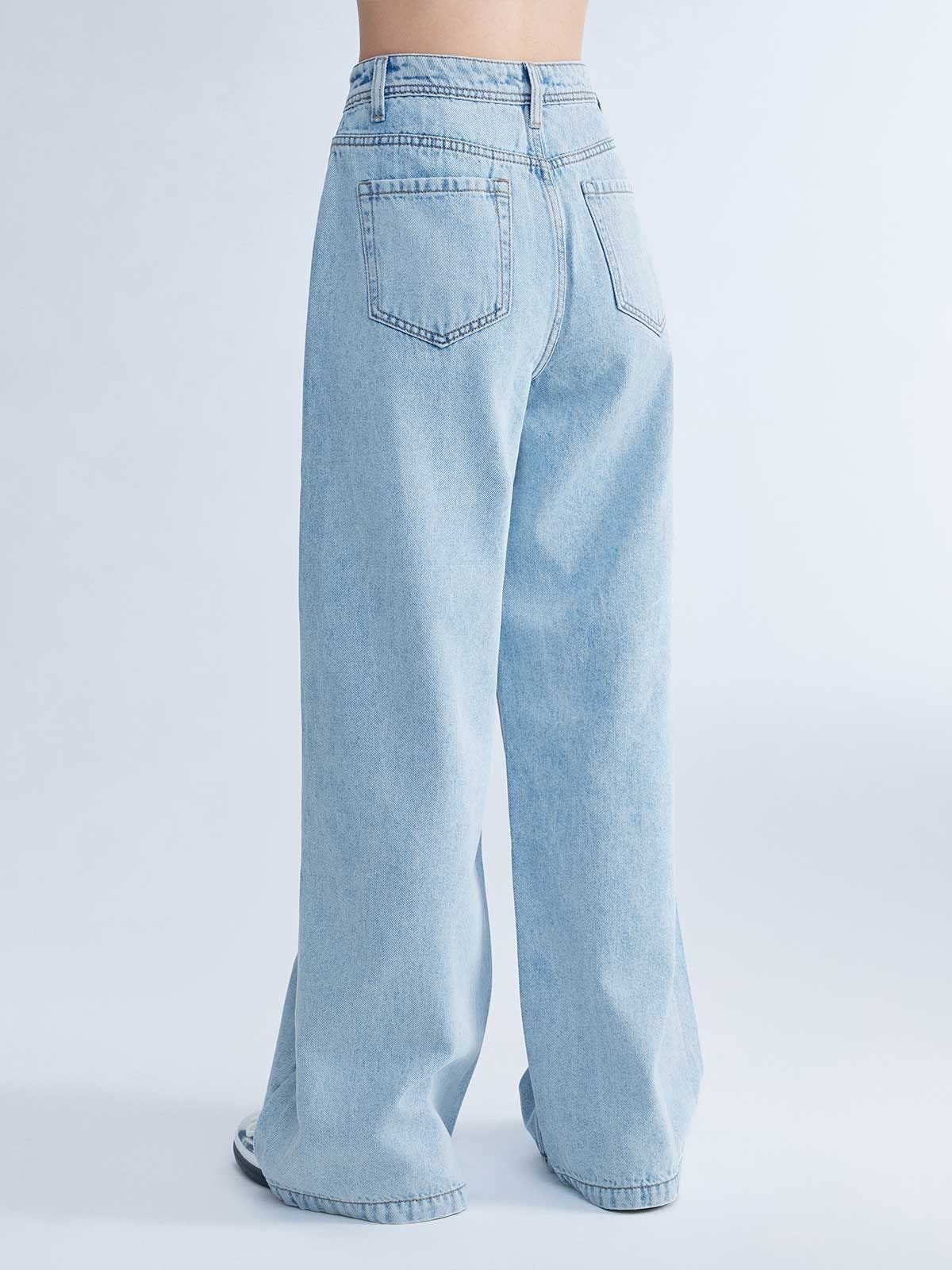 SYLVIA, High-rise Wide Leg Jeans | 6IXTY8IGHT Hong Kong